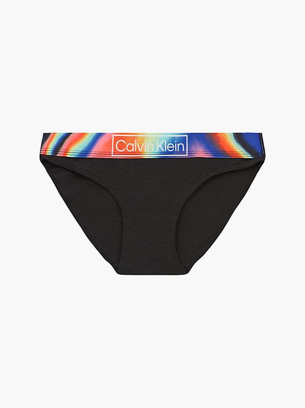 Calvin Klein USA Organic Cotton Bikini - Pride Womens Briefs Black 4897216-OM